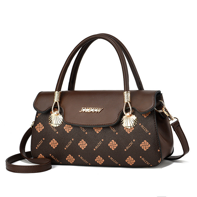 Vintage Exquisite Letter-printed Women's Handbag Fashion Printed Casual Simple Handbag Women's Cross-body Bag